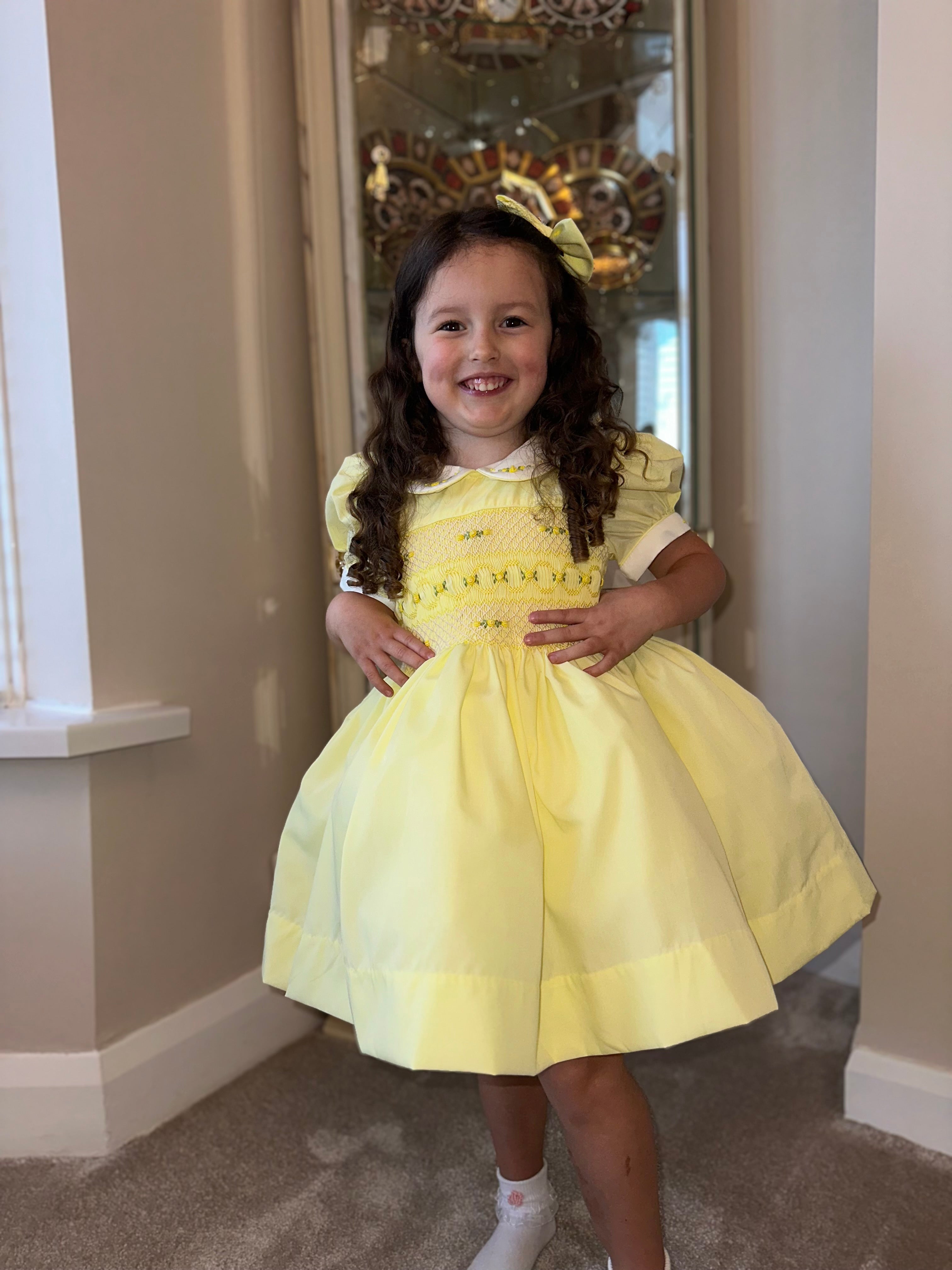 Lemon Smock Dress