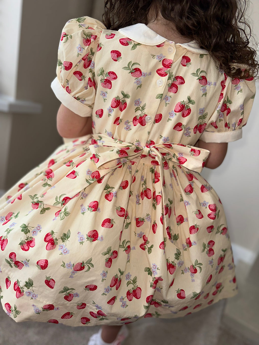 Girls Strawberry Classic Dress