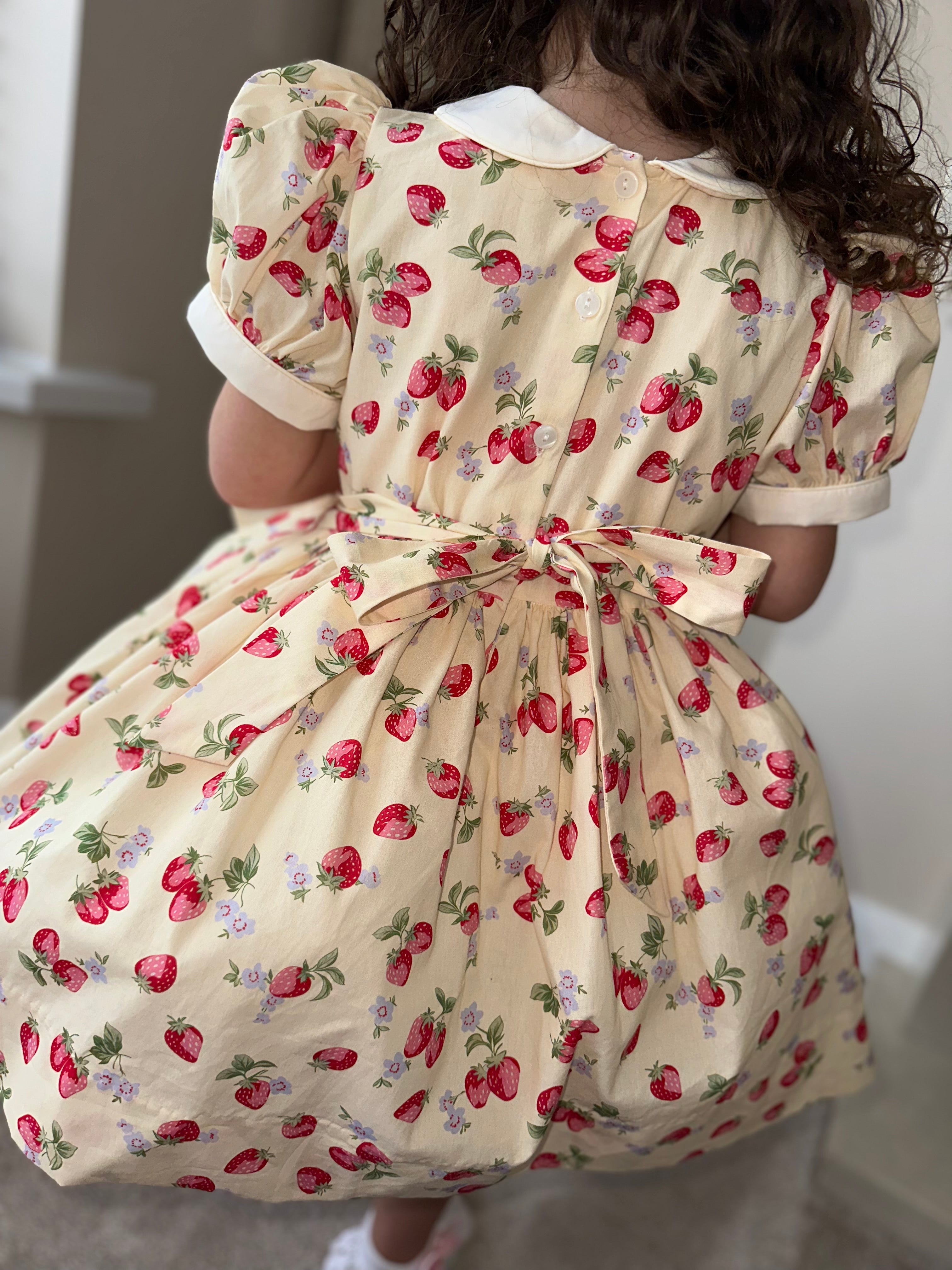 Girls Strawberry Classic Dress
