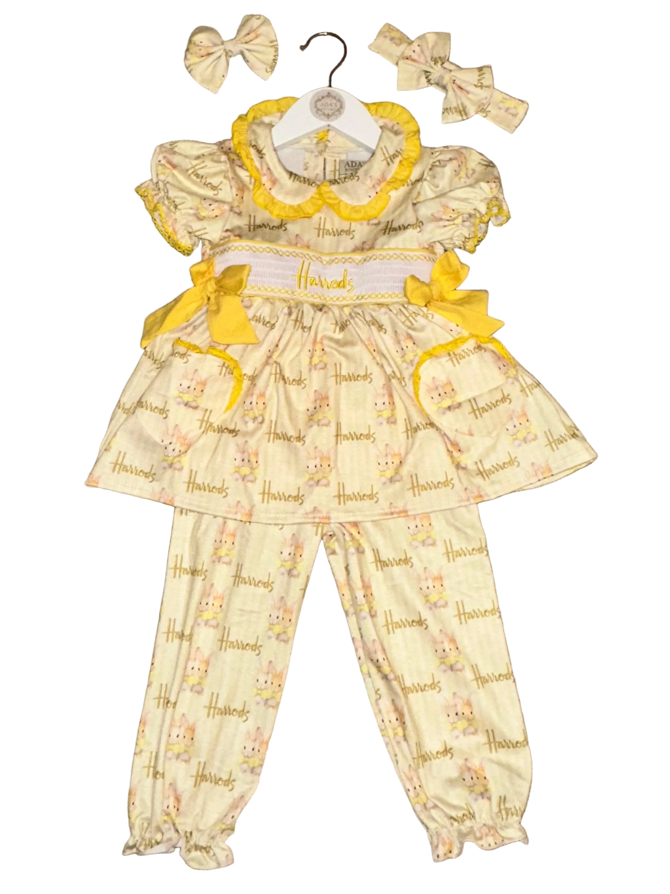 Girls Harrods Easter Smock Pjs