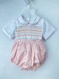 Peach Boys Smock Suit