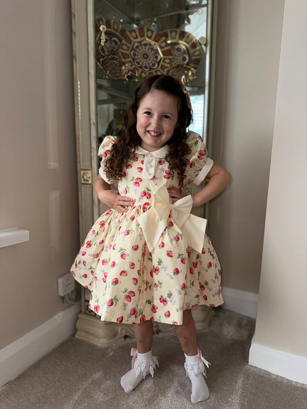 Girls Strawberry Classic Dress