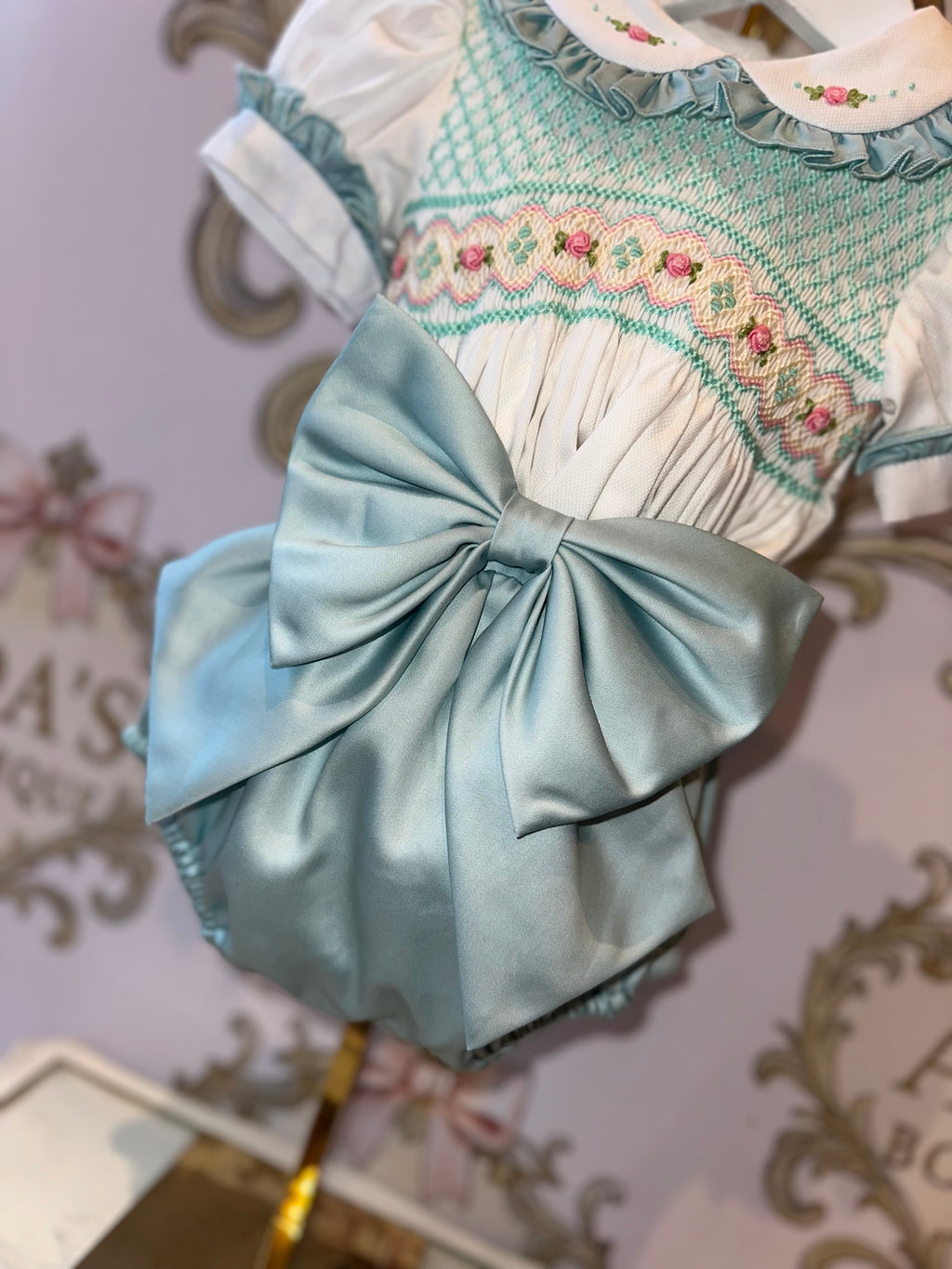 Tiffany Girls Smocked Romper