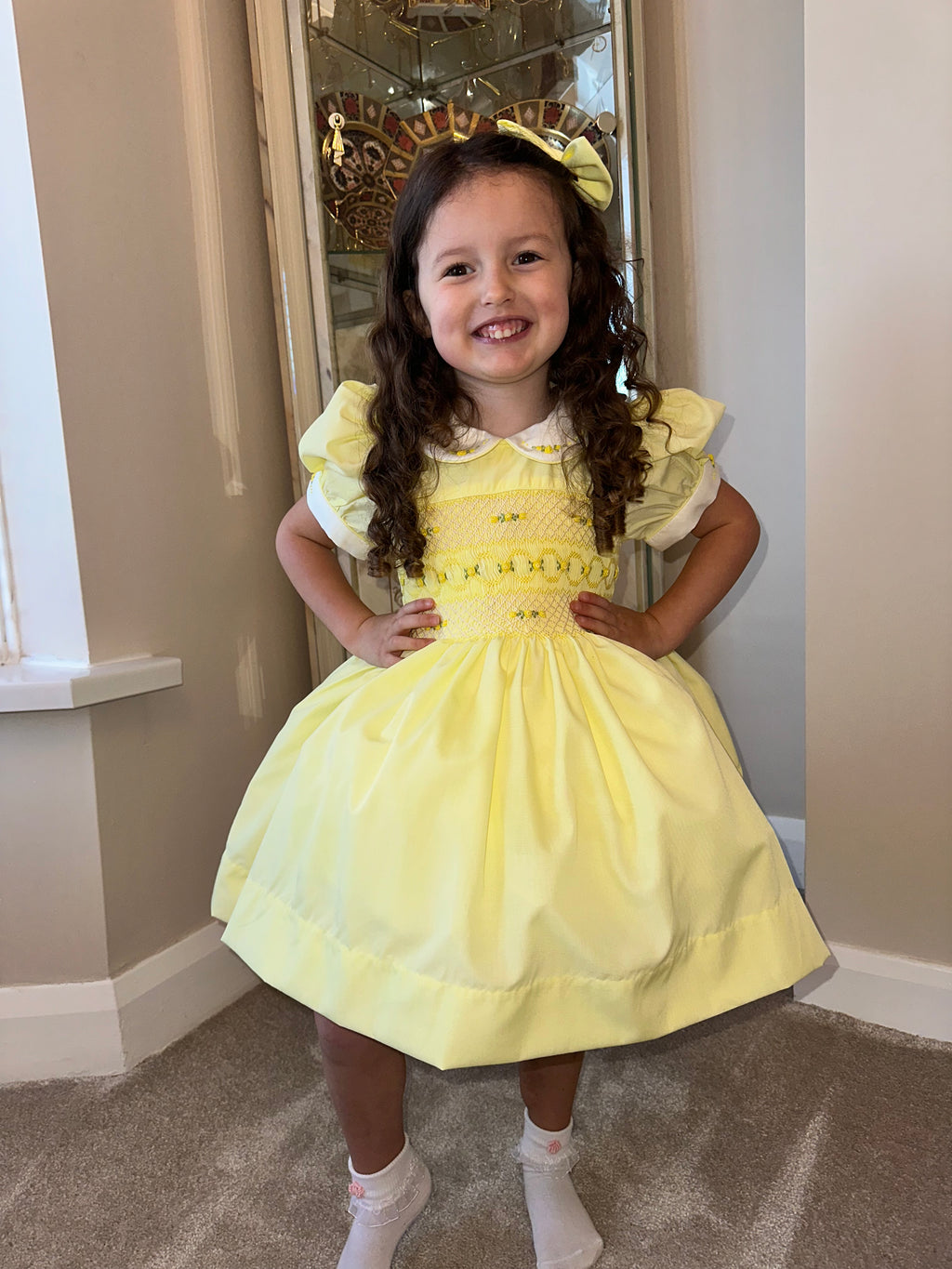 Lemon Smock Dress