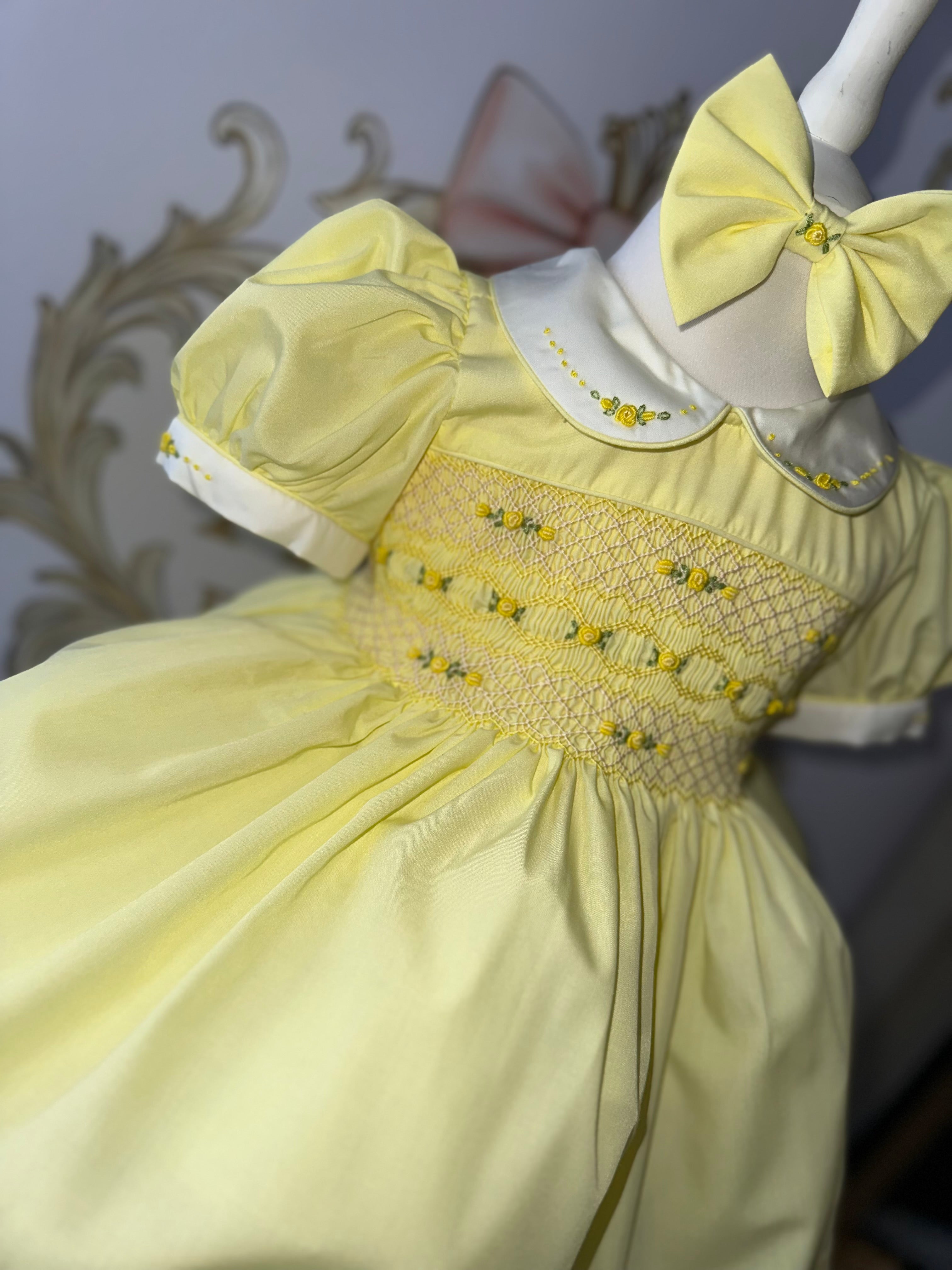 Lemon Smock Dress