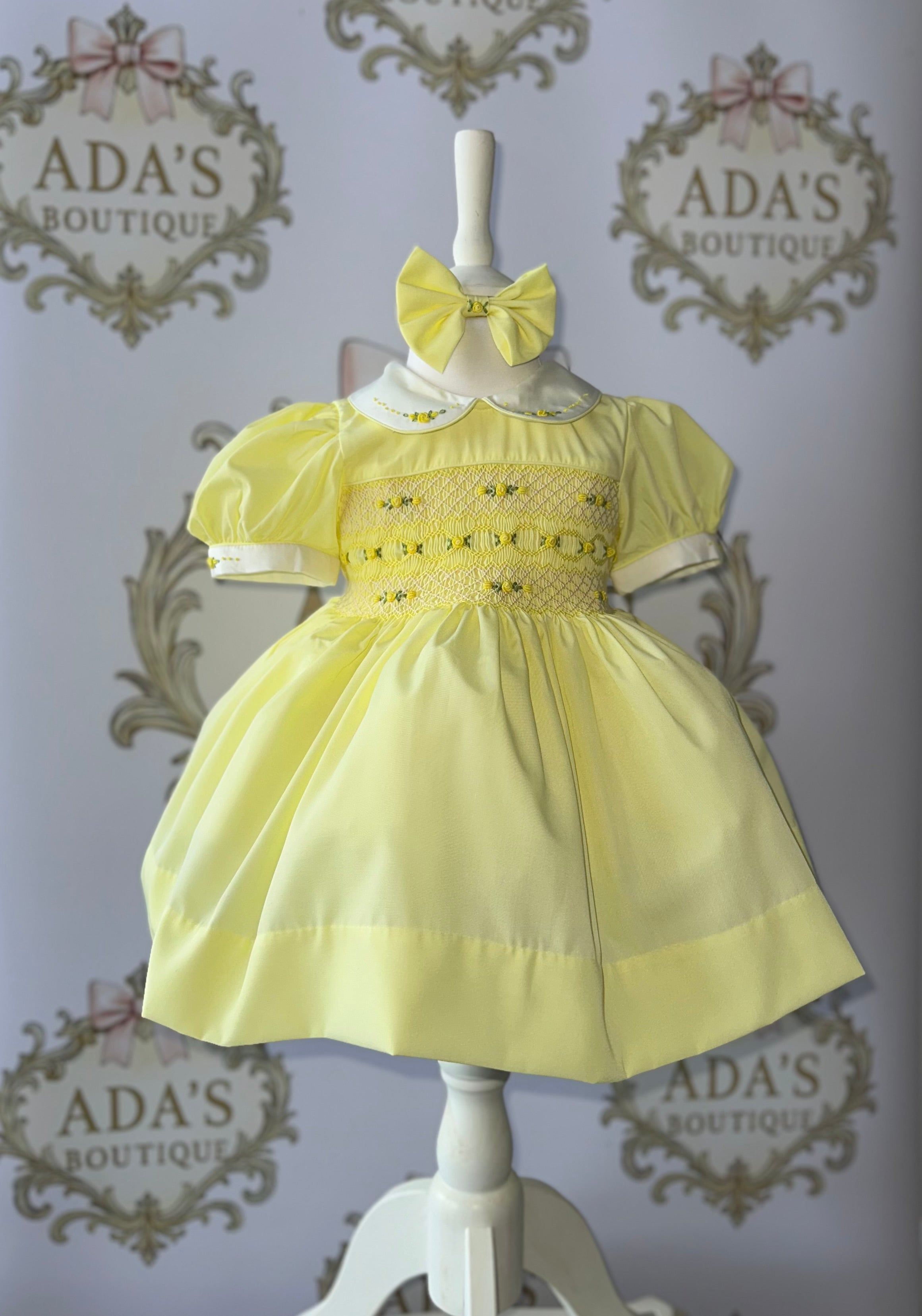 Lemon Smock Dress